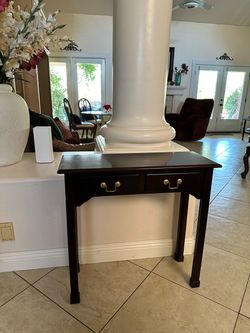 Nice dark-brown multi-use side table