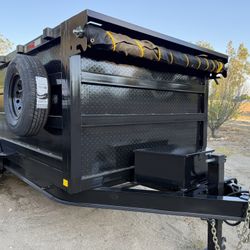 New 8x4x14 Heavy Duty Scissor Lift Hydraulic Dump Trailer Fully Loaded 💎⚽️⚽️⚽️
