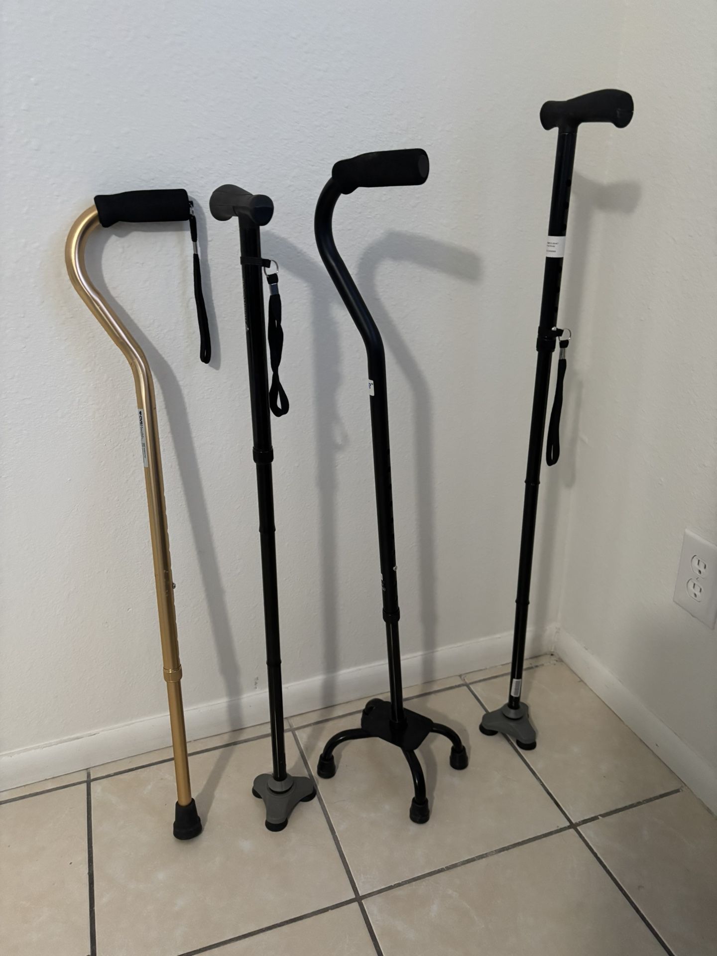 4 Walking Canes
