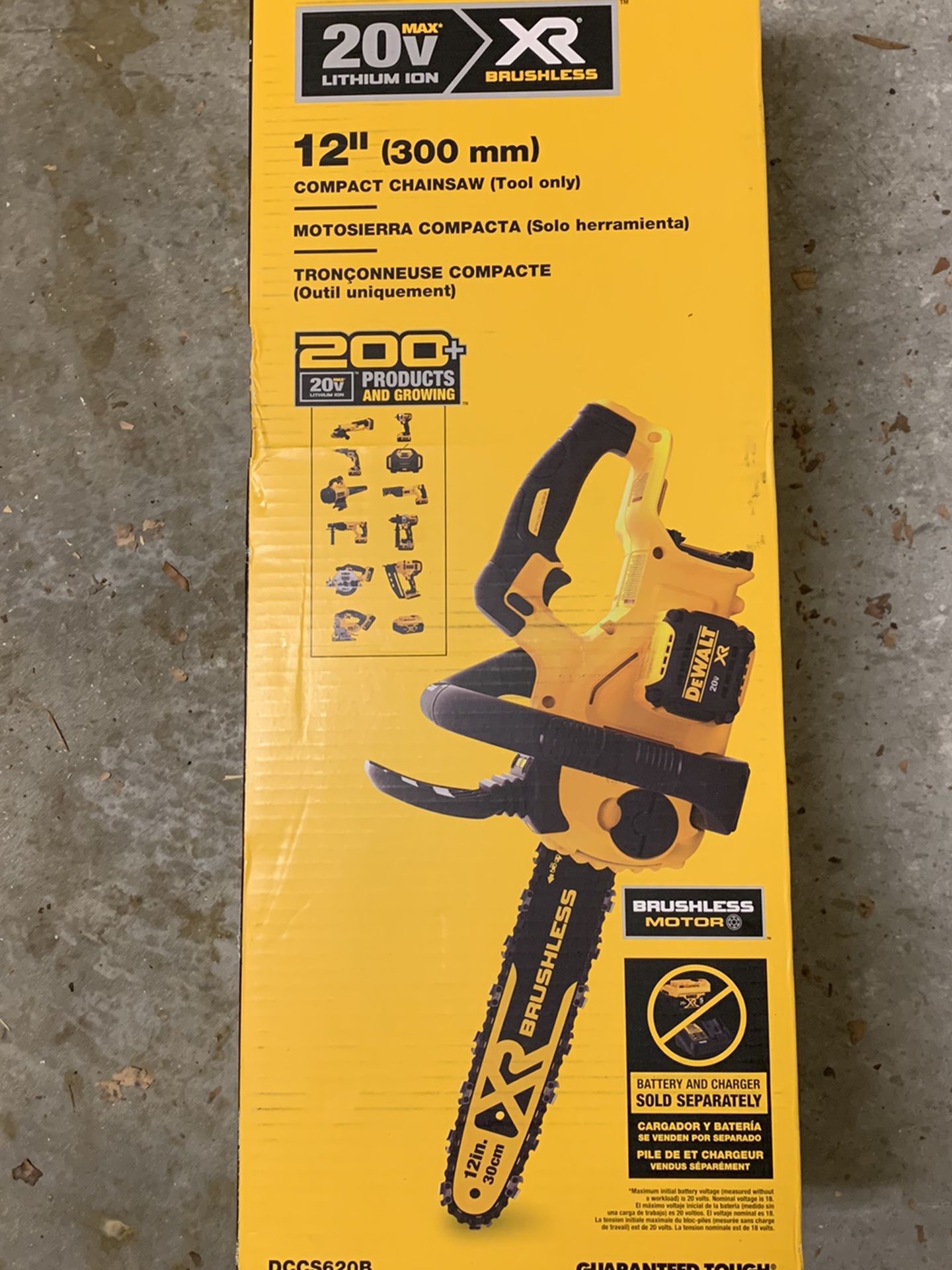 Dewalt 20v XR 12” Chainsaw Tool Only