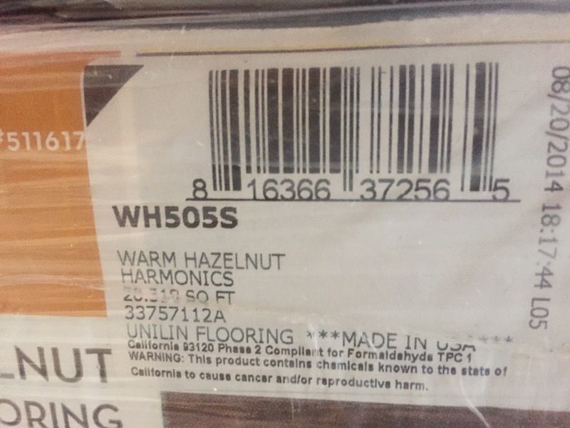 Harmonics Warm Hazelnut Flooring (New) 10 Boxes