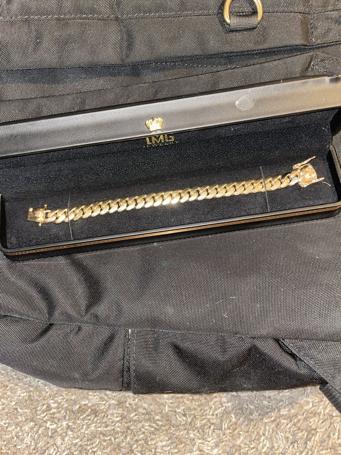 14k Solid Gold Cuban Link  10mm 8inches 