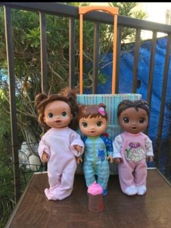 Baby Alive Doll Bundle With American Girl Rolling Doll, Carrier