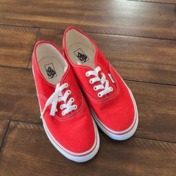 Red VANS shoes Size 3.0 kids