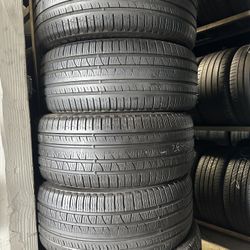 SET OF TIRE 275 40 21 PIRELLI 85% LIFE