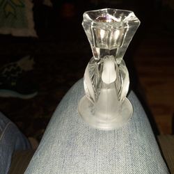 Crystal Swan Candle Holder