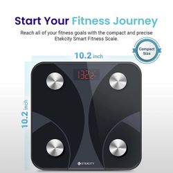 Etekcity Scale for Body Weight and Fat Percentage, Smart Digital Bathroom BMI Measurement, Accurate