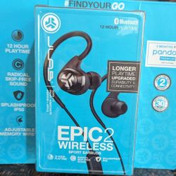 Jlab Epic2 Wireless Sports Earbuds 