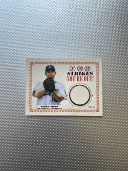 Topps Hideo Nomo Baseball Card #SO-HN RARE!
