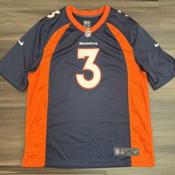Nike Denver Broncos Russell Wilson #3 NFL On Field Home Football Jersey Men’s XL  100% authentic. Good condition.   The product is an officially licen