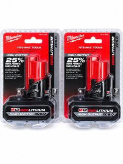 Milwaukee M12 XC5.0 Batteries 65 Each