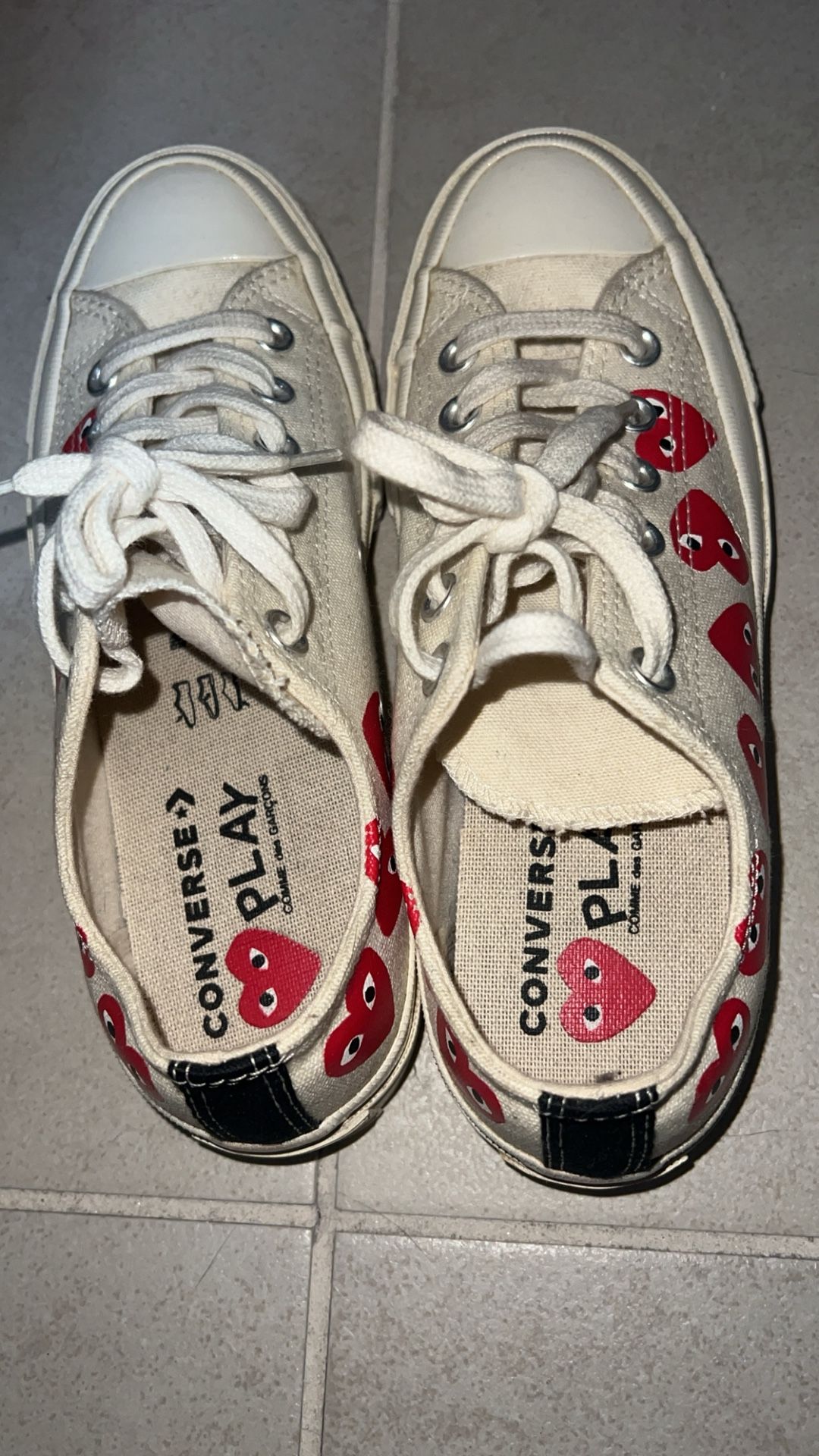 Comme Des garçon Converse Unisex  Size 37