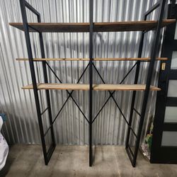 Beautiful 6 Level Raw Wood Shelf