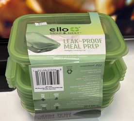 Ello Leak Proof Meal Prep Plastic Container