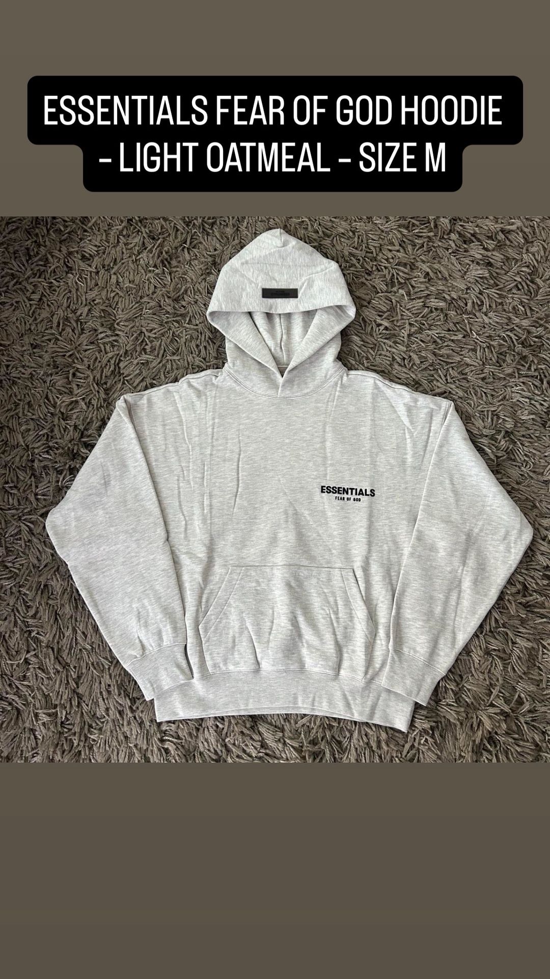 🤍 Brand New Fear of God Essentials Fleece Pants – Light Oatmeal • Brand New • 100% Authentic Essentials • Light Oatmeal Colorway – Uncuffed / Relaxe