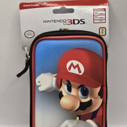 Super Mario Nintendo 3ds carring case red