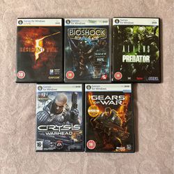 Lot of 5 PC Games