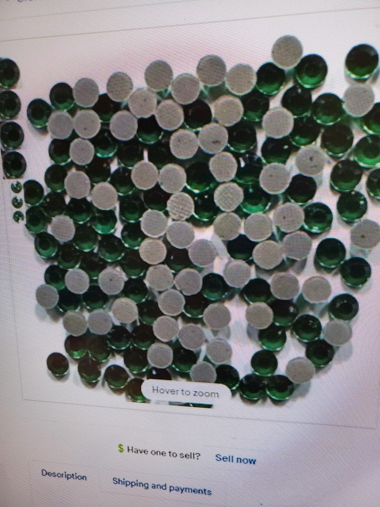 Rhinestones 3mm/10ss EMERALD GREEN Hot Fix Iron On 1 Gross 144 Pieces