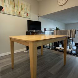 Natural Wood Dining Table (without chairs)