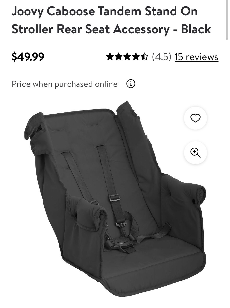 Joovy third seat