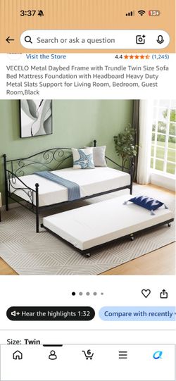 Twin Bed Frame-