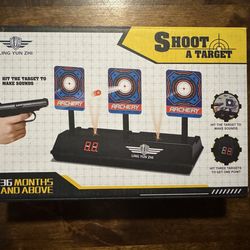 Electronic Target Shooting Game with Foam Darts
