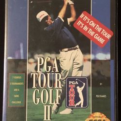 EA PGA TOUR GOLF 2 SEGA GENESIS 1992 VIDEO GAME COMPLETE
