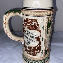 Vintage Beer Stein Mug Cup Tankard Music Box German