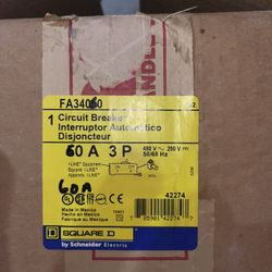 Square D FA34060 ILINE 3 Phase Breaker