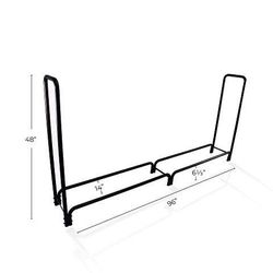 New 8ft Outdoor Heavy Duty Log Firewood Storage Rack Holder,