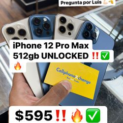 iPhone 12 Pro Max 512gb UNLOCKED 