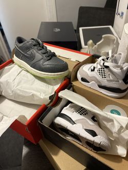 Toddler Dunk Low Halloween And Jordan 4