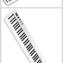 NikoMaku Semi-weighted 88 Keys Piano Keyboard Compact Portable Digital Piano Set for Beginners with Stand, Carrying Case, Sustain Pedal, Headphones, S