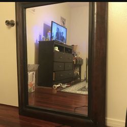 Wooden Frame Mirror