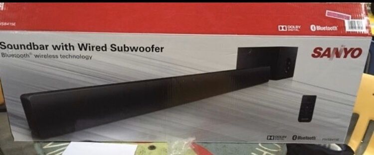 Sanyo soundbar and subwoofer