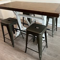 Counter Height Table And Bar Stools