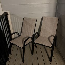 Patio chairs