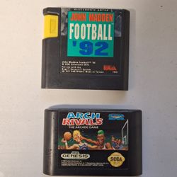 Sega Games 1992 John Madden & Arch Rival 