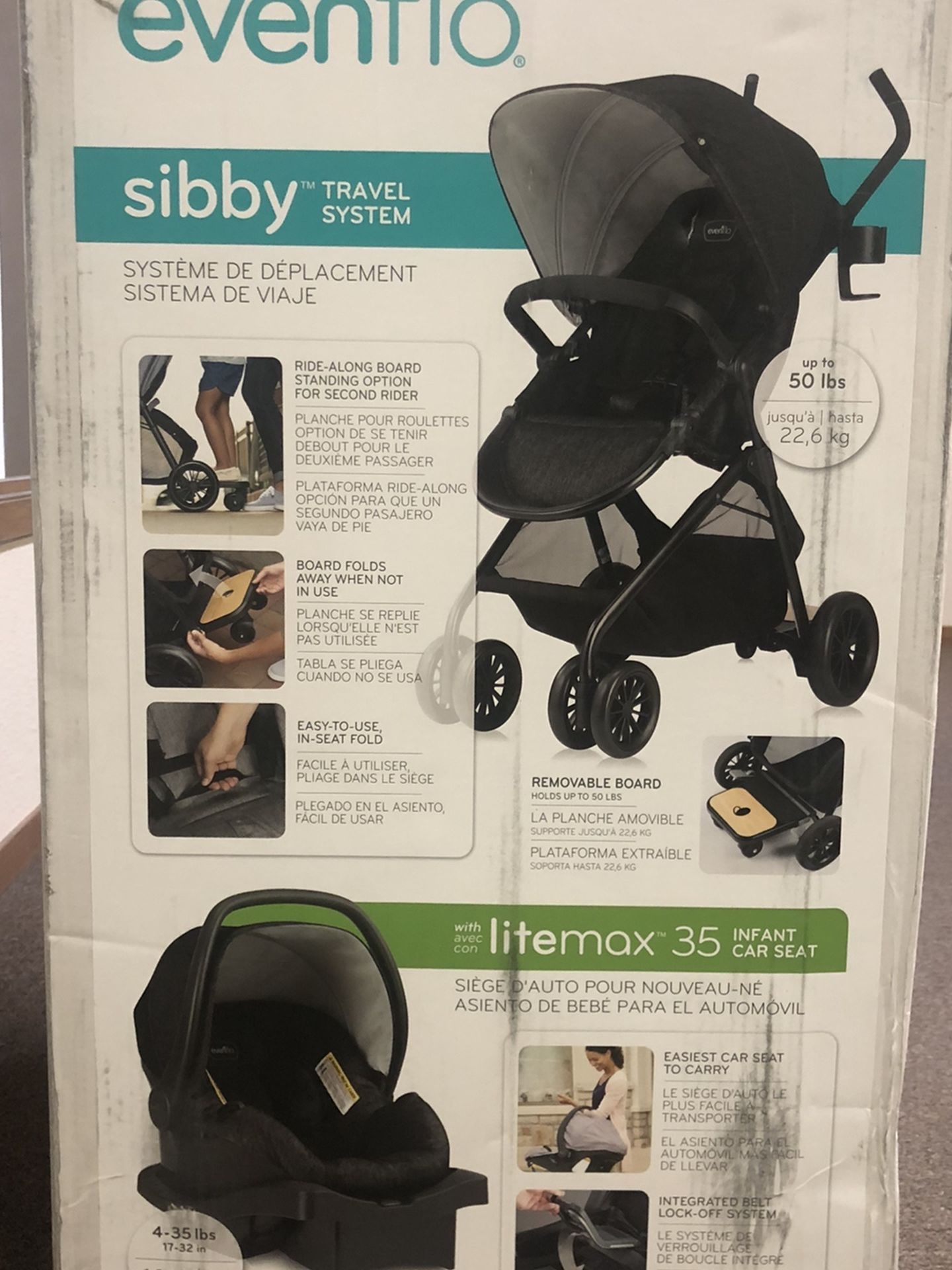 Evenflo Sibby Travel System Baby Stroller