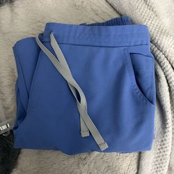 Figs Ciel Blue Scrubs Bottoms 