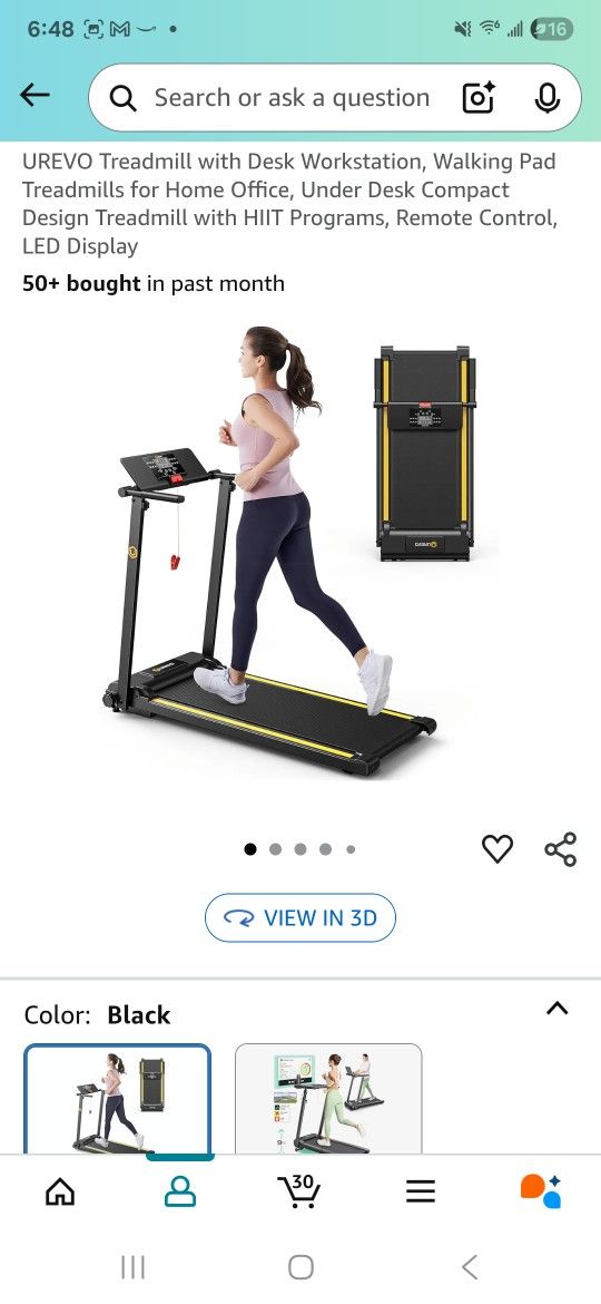 Treadmill (Foldable)