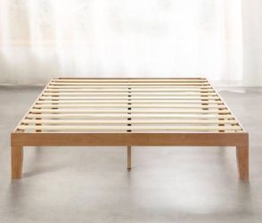 Full size Platform Bed Frame With Mattress