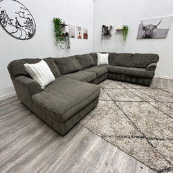 Grey Sectional Couch - Free Delivery