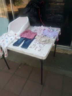 Baby Clothes And Tub