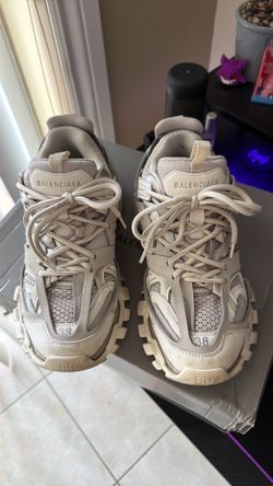 Beige Balenciaga sneakers, size 38 (run small: fit a size 37).