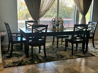 Wooden dining table set