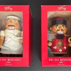 Vintage in Box Christmas World Market  Nutcracker Ming & Kenji $25 for Both 