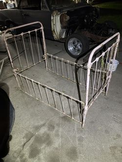 Antique rod, iron crib