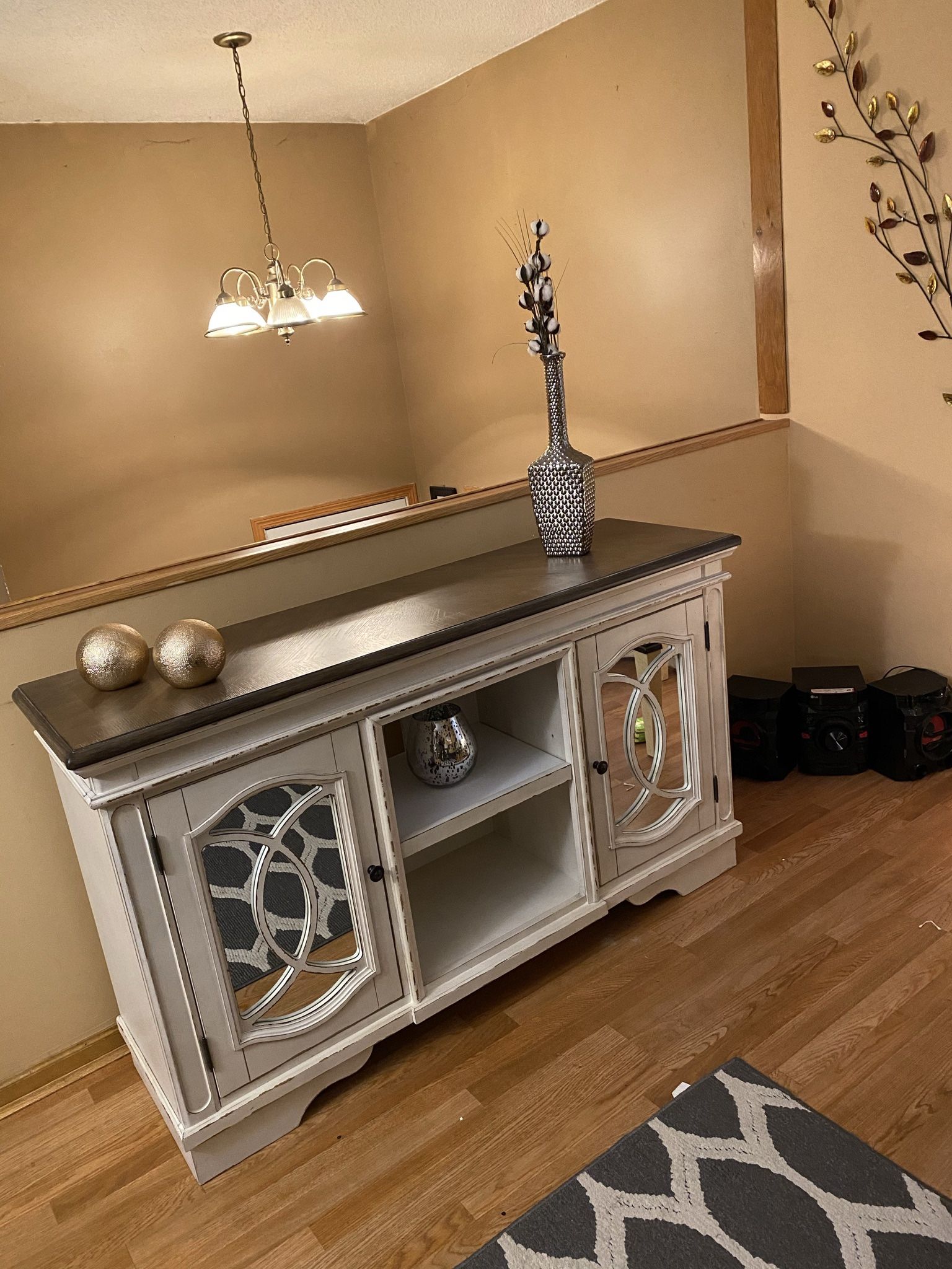 Distressed Style Buffet Or TV Console With Storage Moving Sale