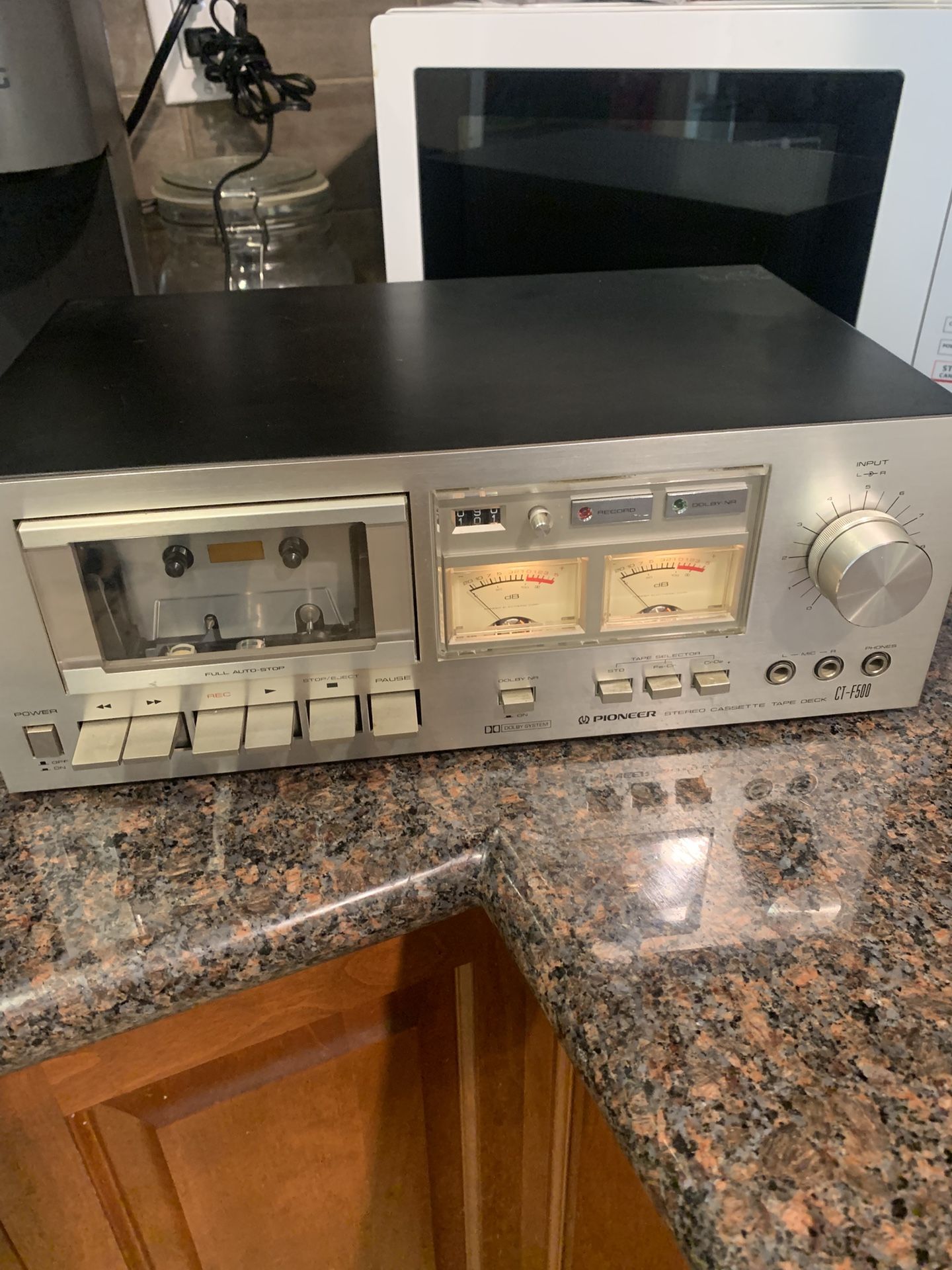 Vintage Pioneer CT-F500 Cassette Player Everything Seems To Be Working